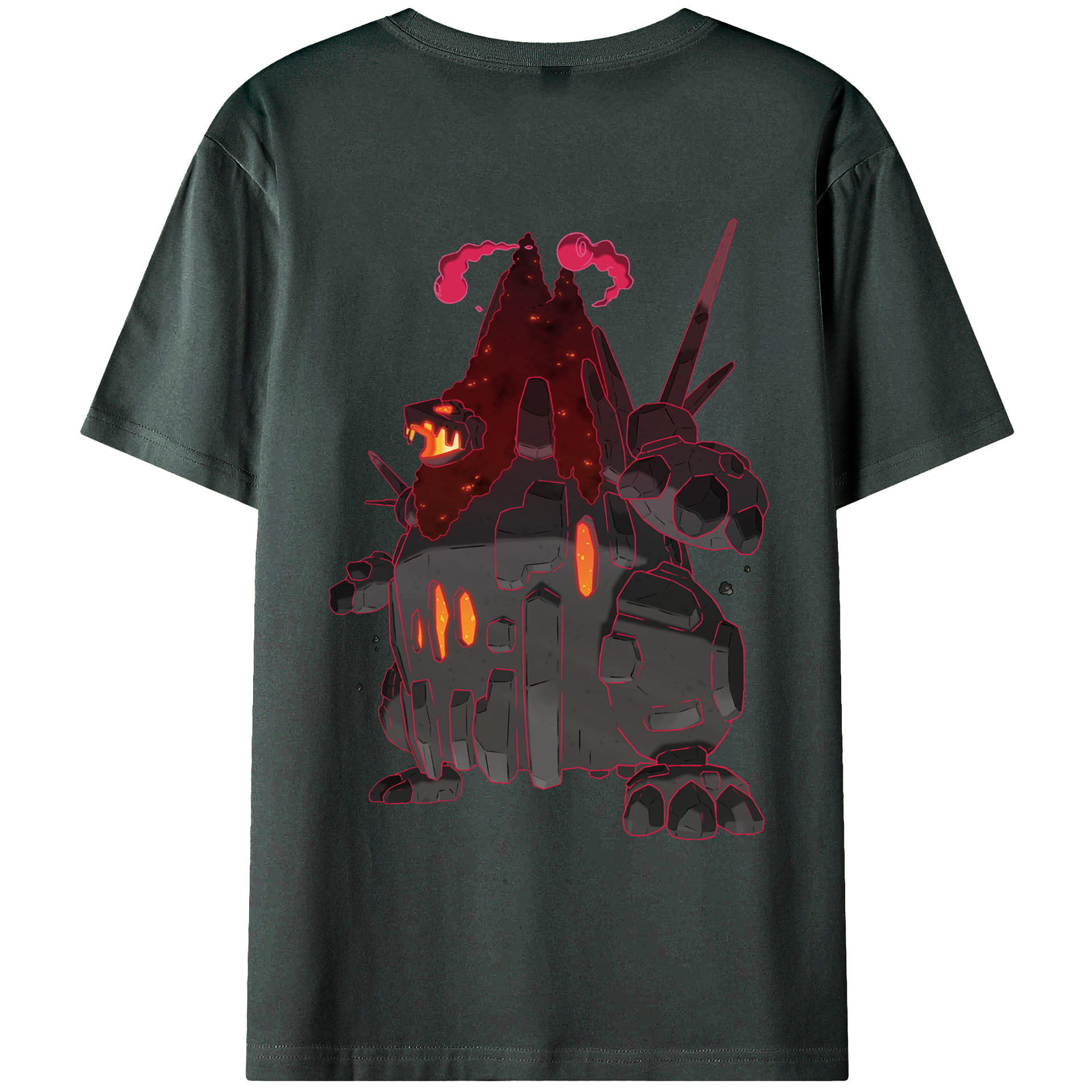 （画像用） ポケットモンスター Pokémon 綿100％ メンズ半袖Tシャツ（バックプリント） 通気性